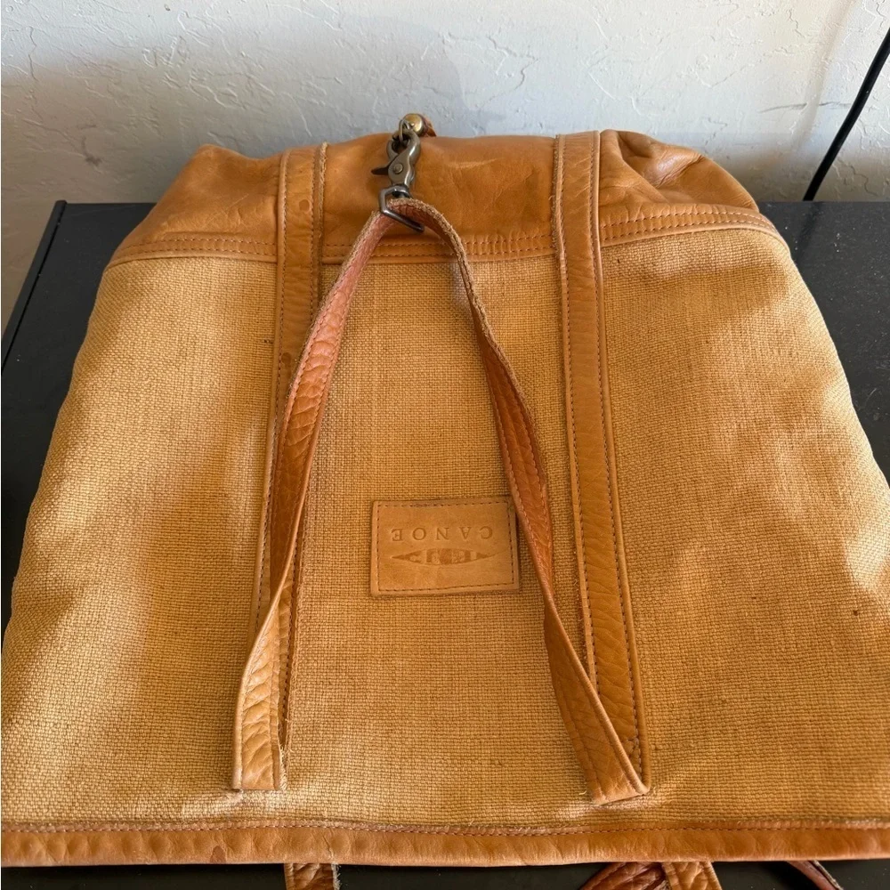 Canoe Women’s Brown and tan Leather  Suede Handbag